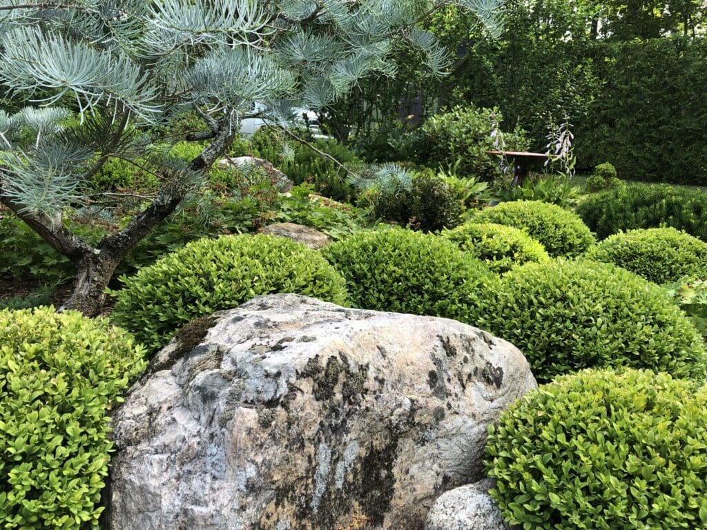 Okarikomi along with stone at private residence in New York