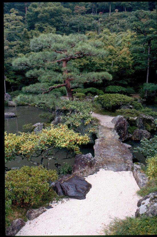 Ginkaku-ji bridge to island