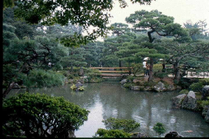 Ginkaku-ji Island in light mist